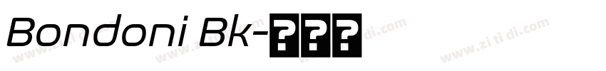 Bondoni Bk字体转换